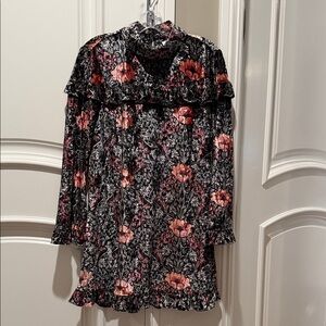 ALI & JAY Black and Pink Floral Blouse